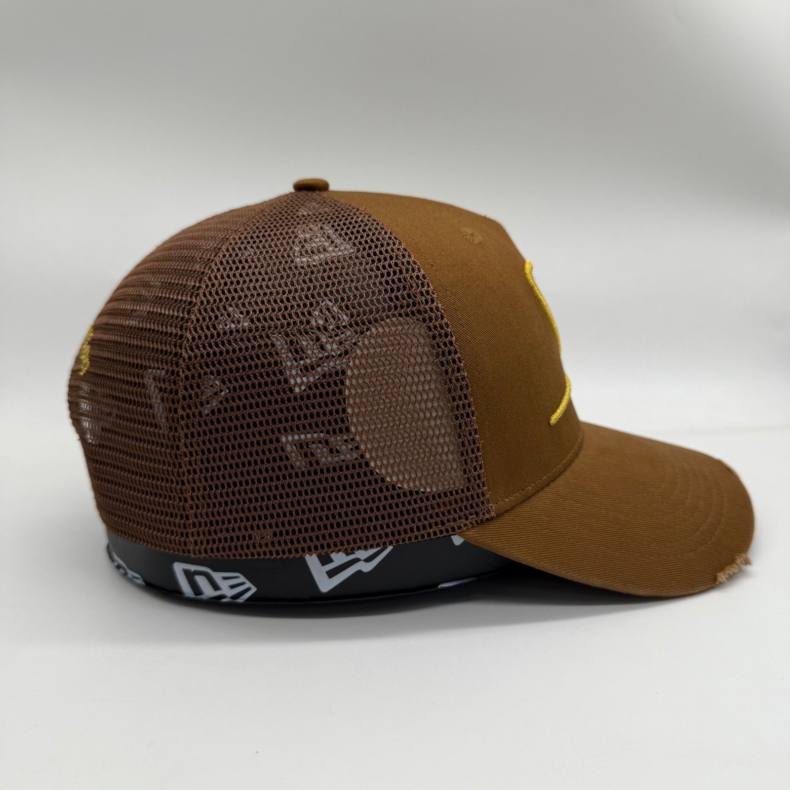 Tan trucker side profile